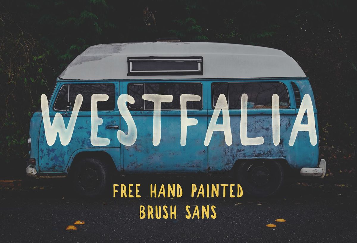 Fuentes de pincel gratuitas: Westfalia
