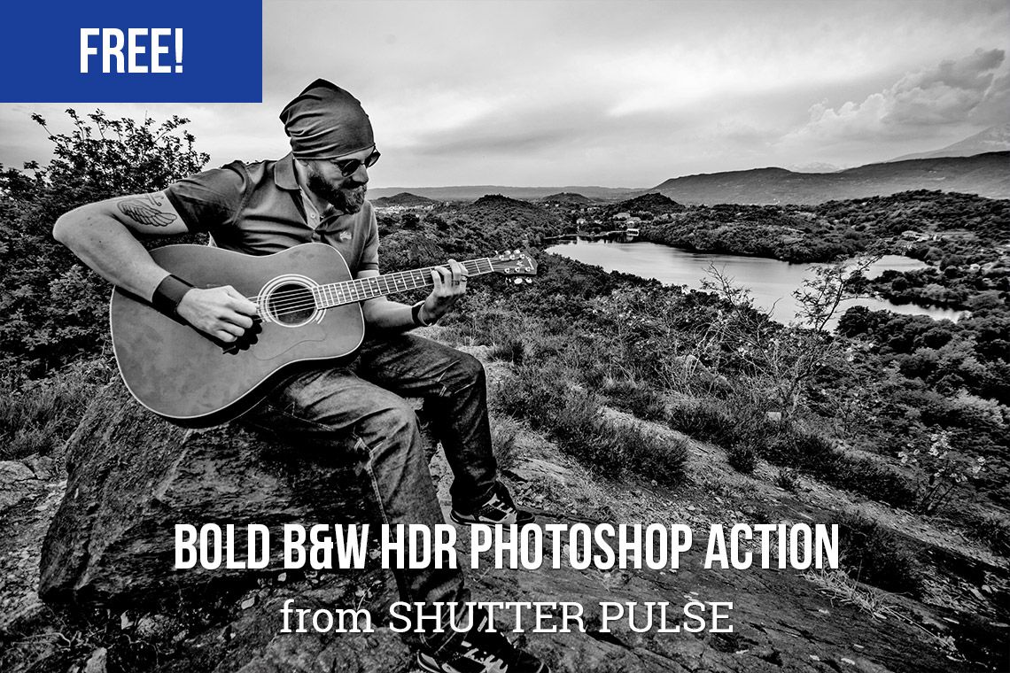 Kostenlose Photoshop-Aktionen: Fett B & W HDR