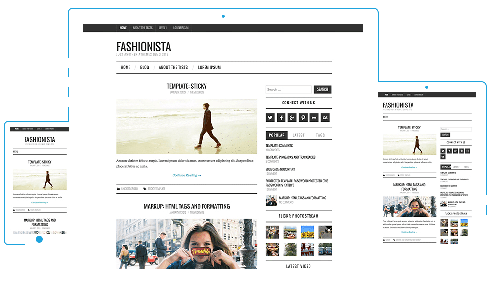 Thèmes WordPress gratuits: Fashionista