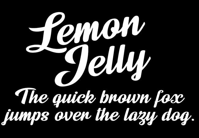 Kostenlose Tattoo-Schriften: Lemon Jelly