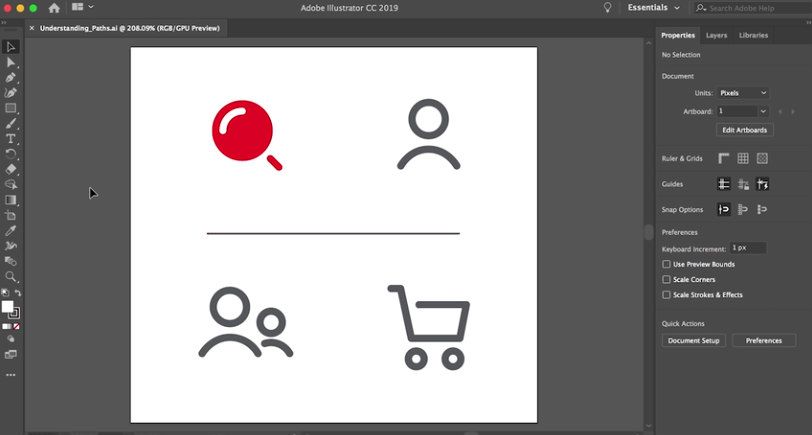 Didacticiels Adobe Illustrator: création avec des outils de dessin