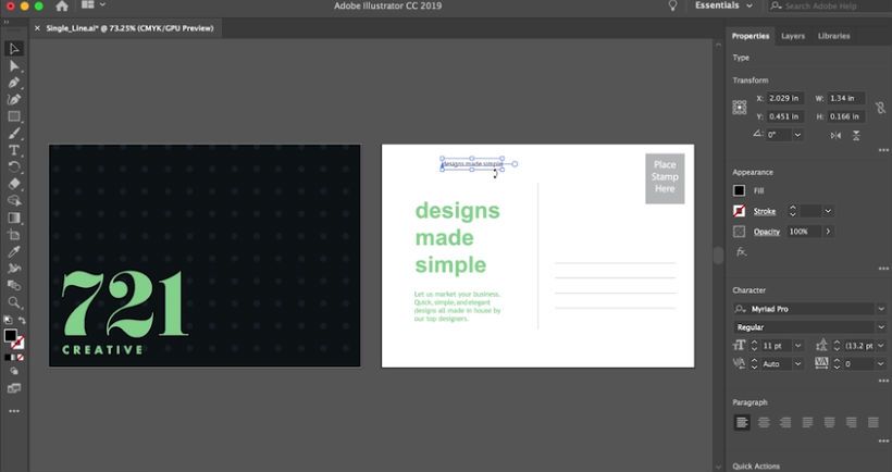 Vodiči za Adobe Illustrator: dodajte tekst svojim dizajnom