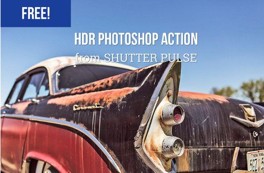 Acciones gratuitas de Photoshop: fuerte efecto HDR