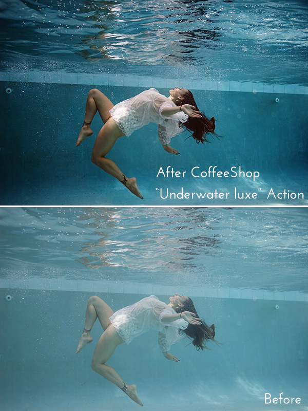 Безплатни действия в Photoshop: подводен лукс
