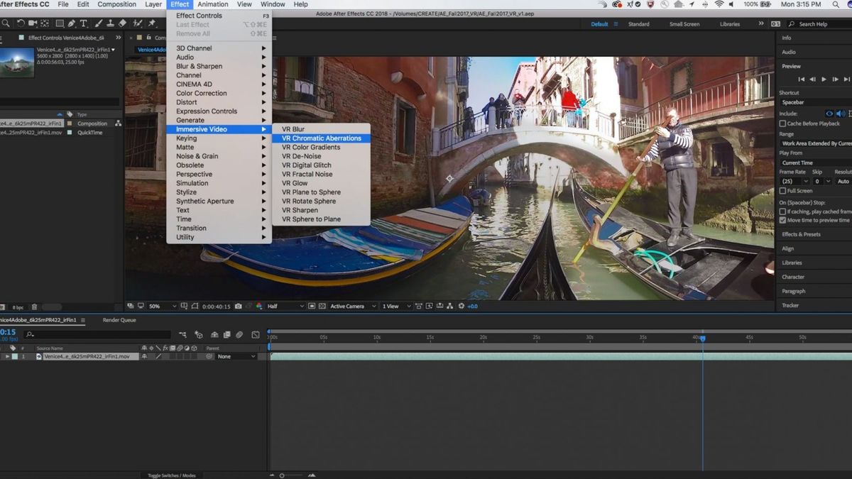 Adobe-Softwareliste: After Effects-Bildschirmgrab