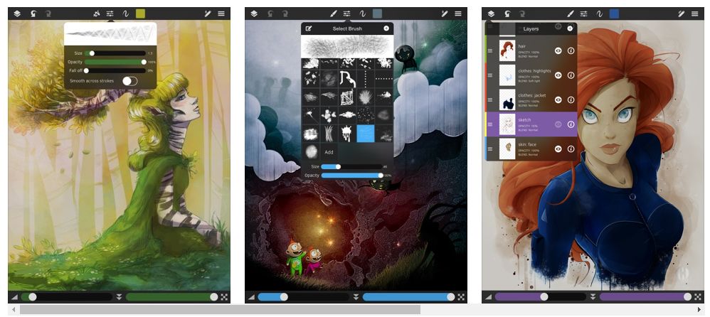 Meilleures applications iPad Pro: Sketch Club